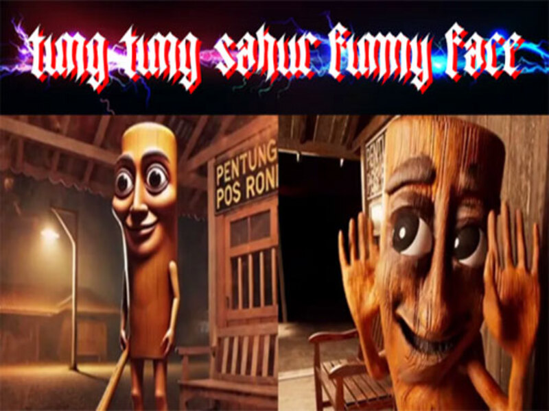 Leikur Tung Tung Sahur fyndið andlit á netinu