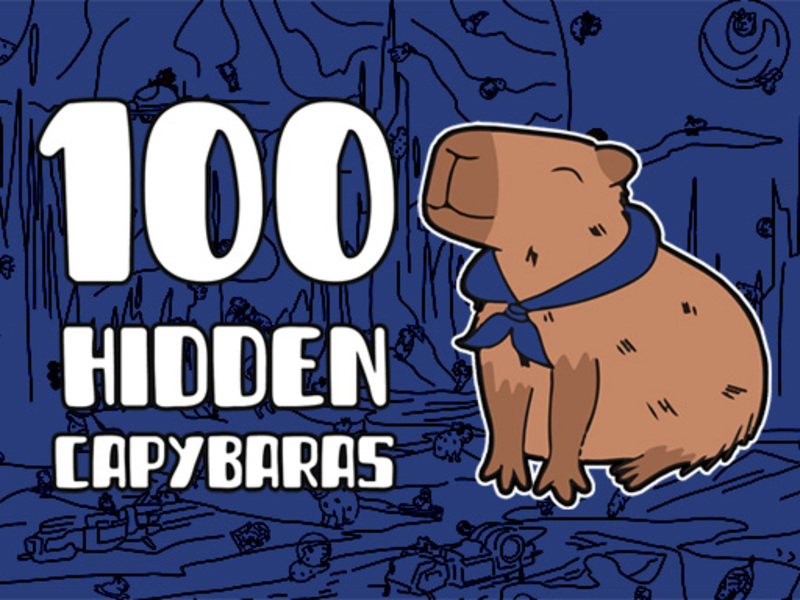 Leikur 100 falin capybaras á netinu