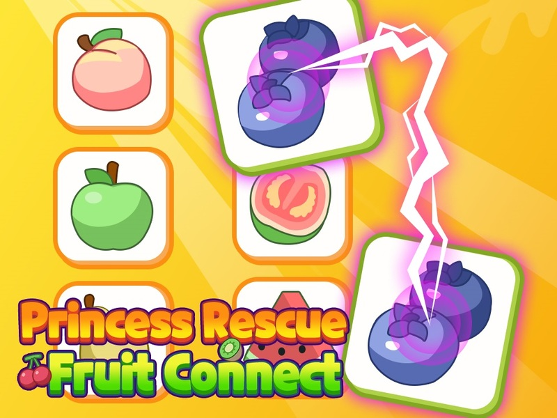 Leikur Princess Rescue Fruit Connect á netinu