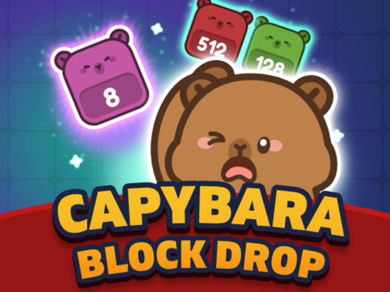 Leikur Capybara Block Drop á netinu