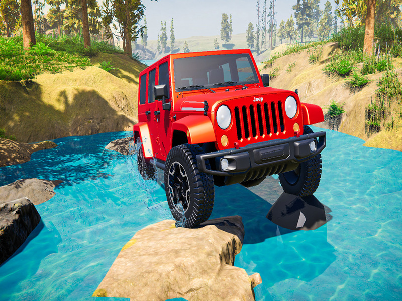 Leikur Offroad Jeep Game Simulator á netinu