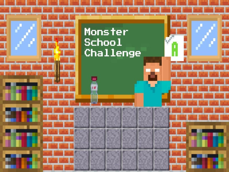 Leikur Monster School Challenge á netinu