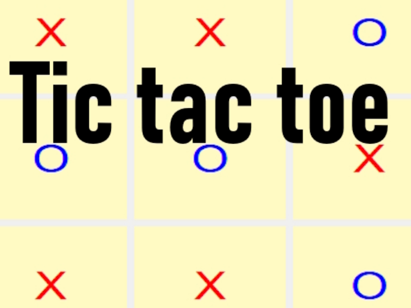 Leikur Tic tac toe á netinu