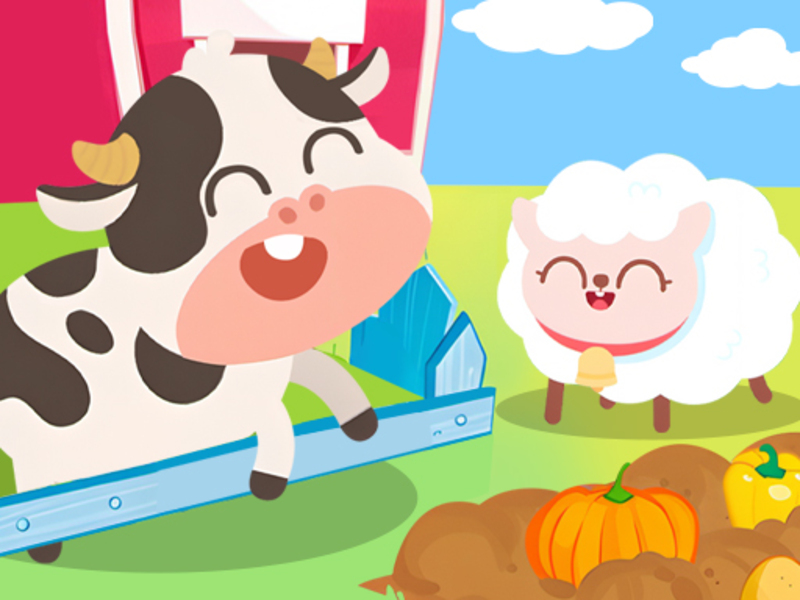 Leikur Börn Happy Farm Dudu á netinu