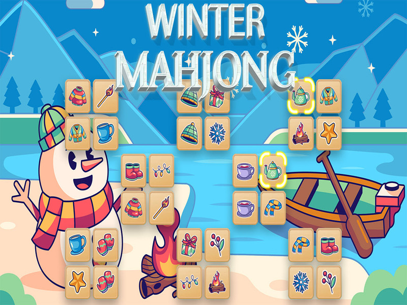 Leikur Vetur Mahjong á netinu