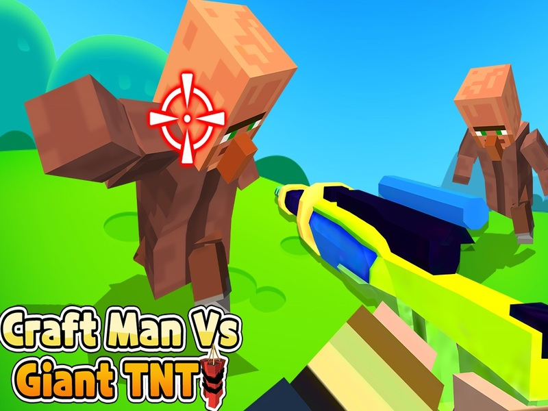 Leikur Craft Man vs Giant TNT á netinu