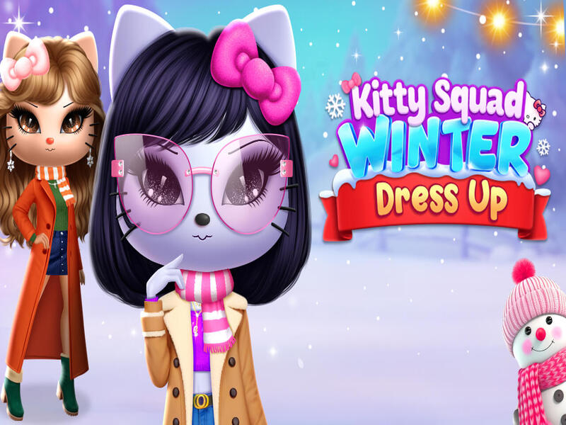 Leikur Kitty Squad vetrarklæðnaður upp á netinu
