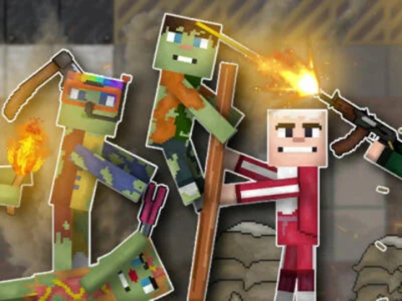 Leikur Fólk vs zombie: sandkassi á netinu