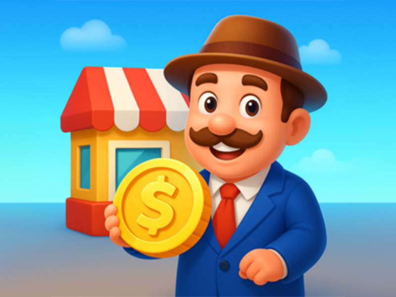 Leikur Aðgerðalaus markaður tycoon á netinu