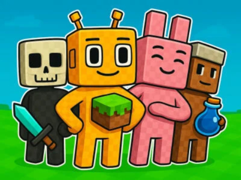 Leikur Sprunki Craft- Sandbox 3D á netinu