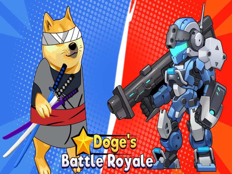 Leikur Battle Royale frá Doge á netinu