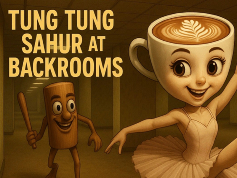 Leikur Tung Tung Sahur í bakherbergjum á netinu