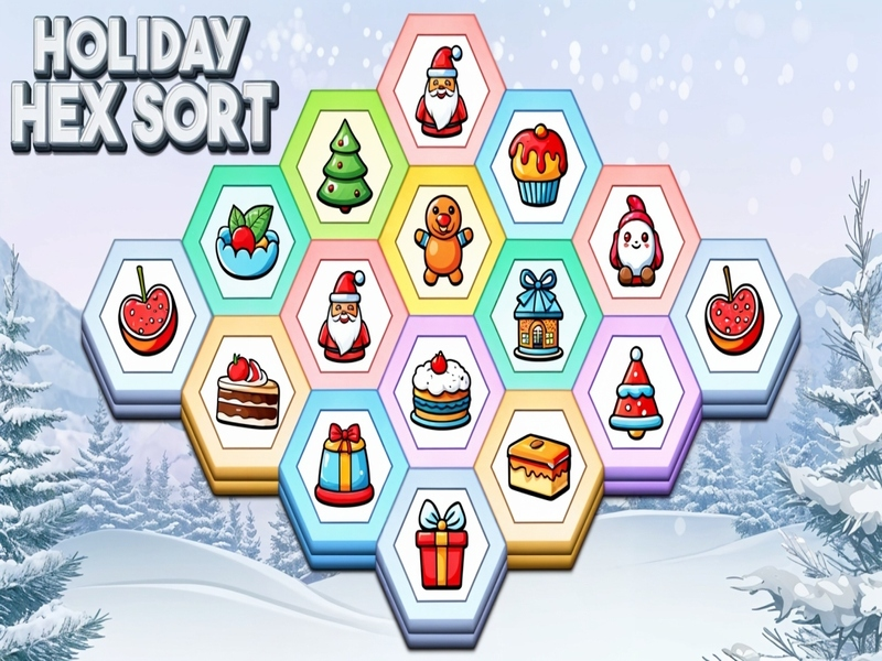 Leikur Holiday hex flokkun á netinu