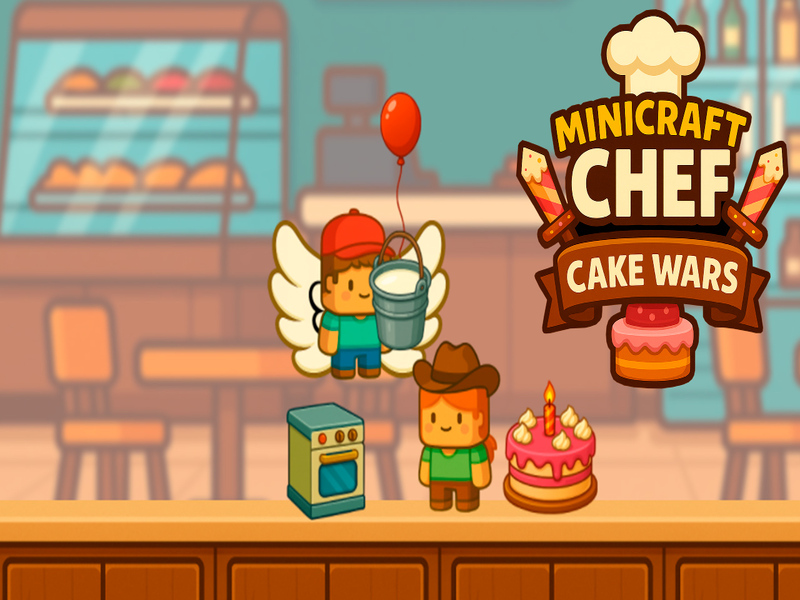 Leikur Minicraft kokkakaka stríð á netinu
