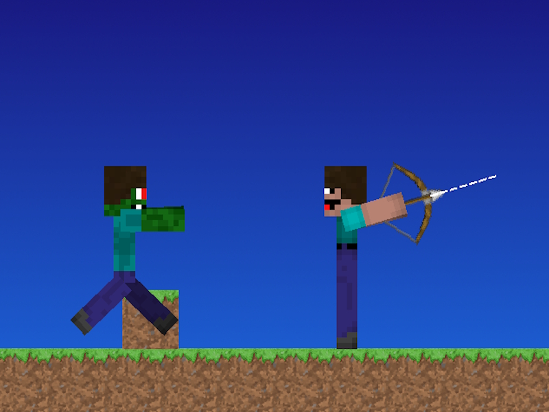 Leikur Noob vs Pro en skyttur Minecraft á netinu
